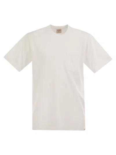 Filson Cotton T Shirt With Breast Pocket In White