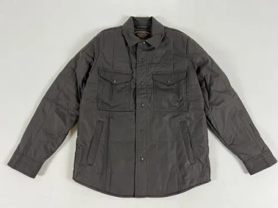 Pre-owned Filson Cover Cloth Quilted Jac-shirt Cinder M Sold Out In Gray