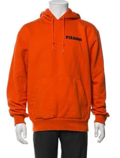 Pre-owned Filson Crew Neck Long Sleeve Hoodie In Orange