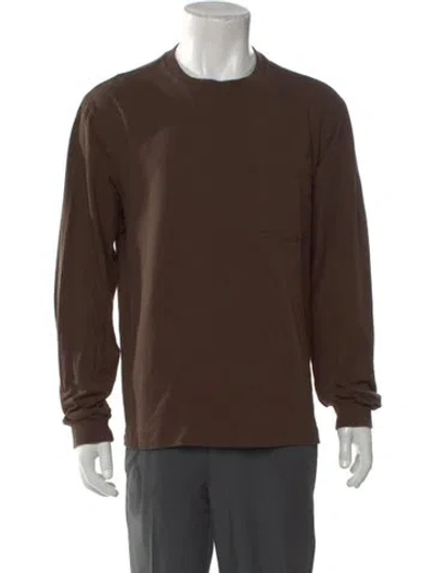 Pre-owned Filson Crew Neck Long Sleeve T-shirt In Brown