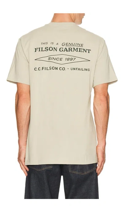 Filson Diamond Graphic Tee In Gray