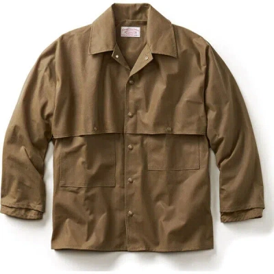 Pre-owned Filson Double Logger Coat 11010009 Made In Usa Dark Tan Khaki Waxed Oil Cc In Brown