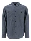 Filson Double-pocket Cotton Shirt In Blue