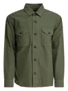 Filson Double-pocketed Cotton Shirt In Green