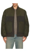 Filson Down Bomber Jacket In Green