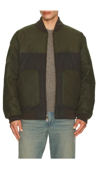 Filson Down Bomber Jacket In Green
