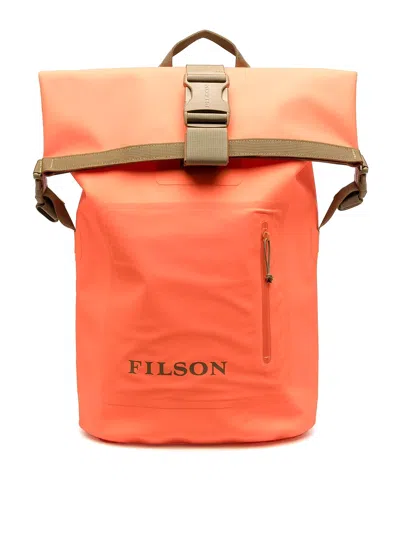 Filson Dry Logo Backpack In Orange