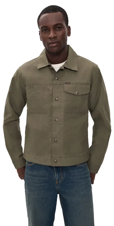 Filson Dry Wax Short Cruiser Jacket Olive