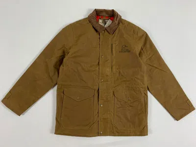 Pre-owned Filson Ducks Unlimited Cover Cloth Mile Marker Coat Rugged Tan M In Brown