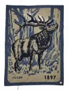 Filson Elk Cotton Blanket In Blue/elk Woods In Blue