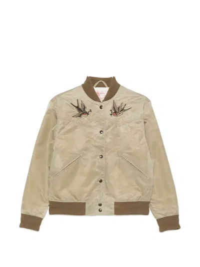 Filson Embroidered Bomber Jacket In Neutral