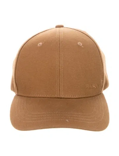 Pre-owned Filson Embroidered Canvas Baseball Cap In Brown