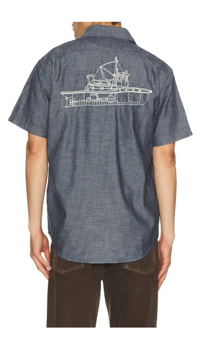 Filson Embroidered Chambray Shirt In Multi