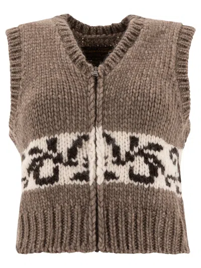 Filson Embroidered Vest In Brown