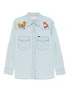 Filson Embroidered-western Shirt In Blue