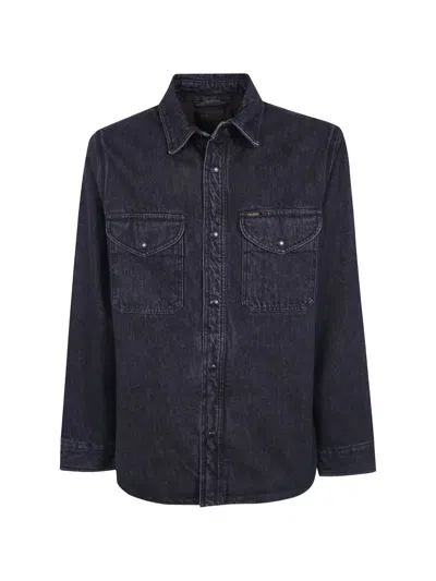 Filson Faded Denim Jacket In Blue