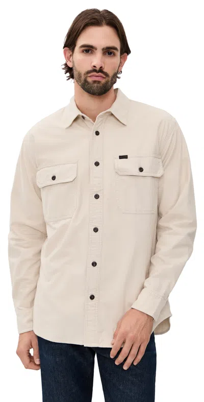 Filson Field Flannel Shirt Natural In Gray