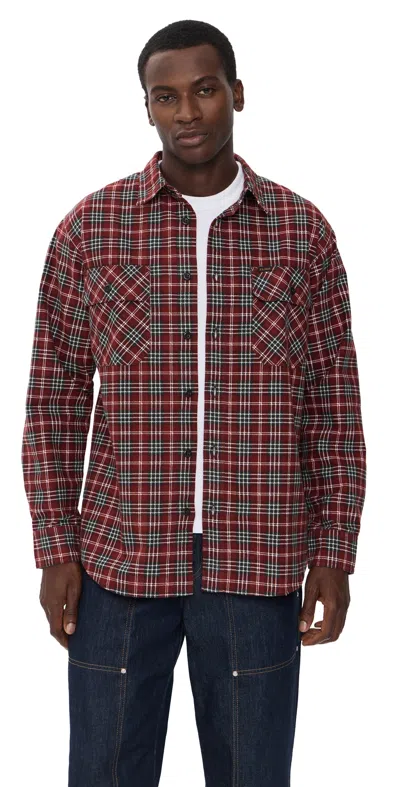 Filson Field Flannel Shirt Russet Red Plaid
