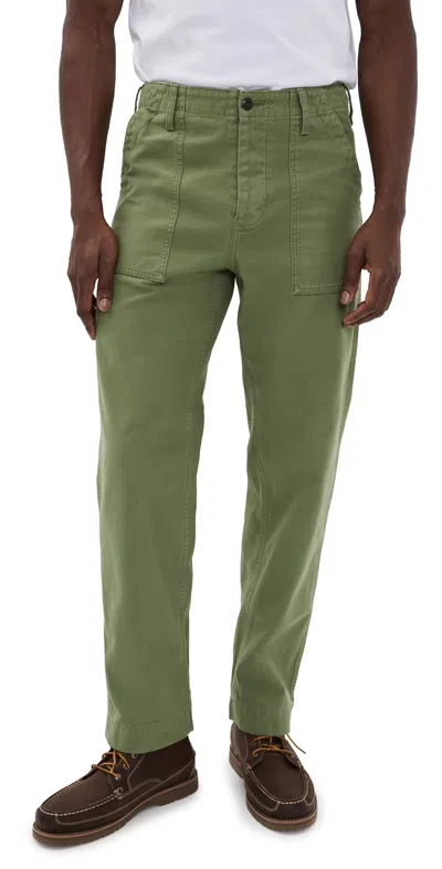 Filson Field Supply Pants Washed Fatigue Green