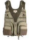 Filson Functional Fishing Vest With Multiple Pockets In Green