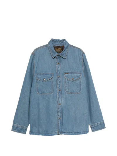 Filson Flap-pocket Overshirt In Blue
