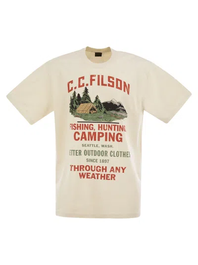 FILSON FRONTIER - T-SHIRT WITH CUSTOMISED GRAPHICS