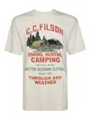 Filson Frontier T Shirt With Customised Graphics In 白色