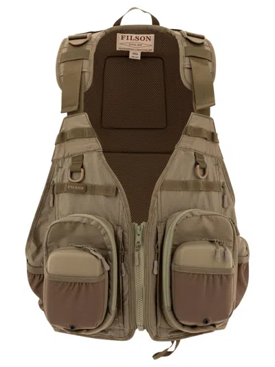 Filson Functional Fishing Vest With Multiple Pockets