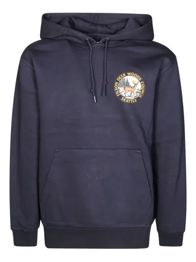 Filson Graphic Hoodie In Blue