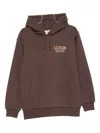Filson Printed Cotton Hoodie In Brown