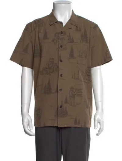 Pre-owned Filson Graphic Print Short Sleeve Shirt In Brown