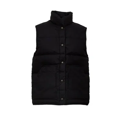 Filson Heritage High-collar Down Vest In Black