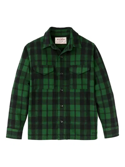Filson Jac Buttoned Plaid Shirt In Green