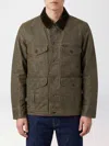 Filson Grid-pattern Corduroy-collar Jacket In Green