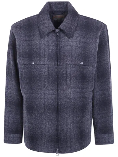 Filson Check Wool Shirt Jacket In Black