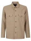 Filson Khaki Cotton Overshirt In Brown