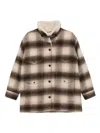 Filson Kodiak Plaid Shearling-collar Coat In Brown