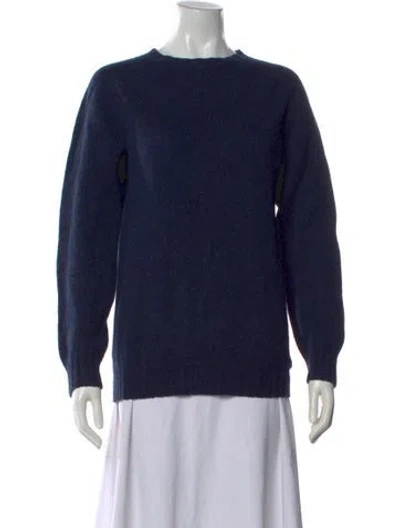 Pre-owned Filson Lambswool Crew Neck Sweater In Blue