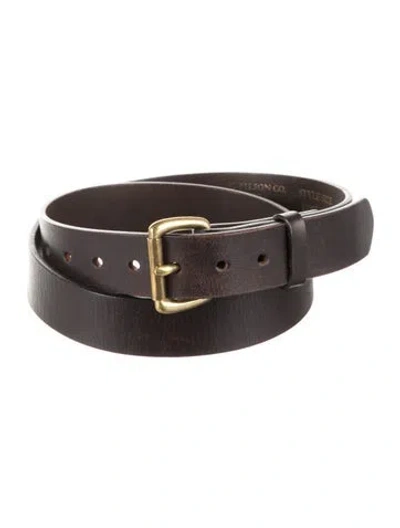 Pre-owned Filson Leather Belt In Brown