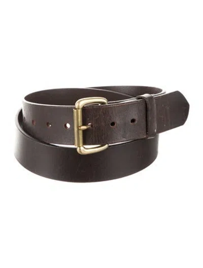Pre-owned Filson Leather Belt In Brown
