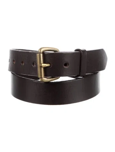 Pre-owned Filson Leather Belt In Brown