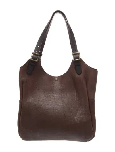 Pre-owned Filson Leather Hobo In Brown