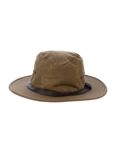 Pre-owned Filson Leather Trim Packer Hat In Brown