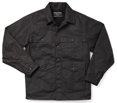 Pre-owned Filson Lined Tin Cruiser 20204429 Cinder Dark Gray Waxed Tin Cloth Oil Finish Cc