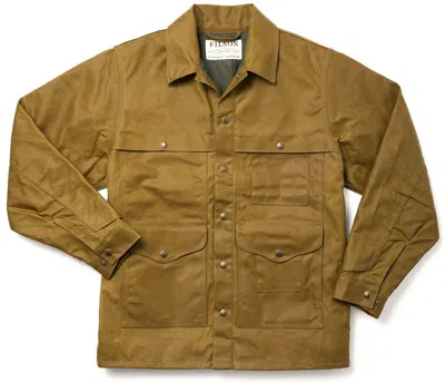 Pre-owned Filson Lined Tin Cruiser 20204429 Dark Tan Khaki Waxed Tin Cloth Oil Finish Cc In Brown