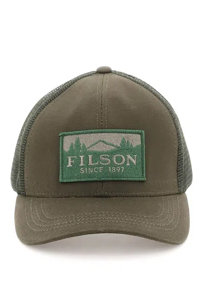 Filson Logger Trucker Cap In Otter Green