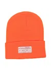 Filson Logo-patch Beanie In Orange