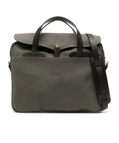 Filson Logo Handbag In Black