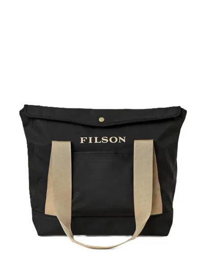 Filson Logo-print Tote Bag In Black