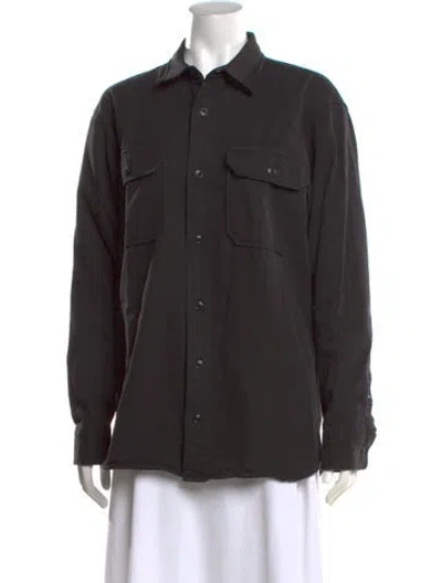 Pre-owned Filson Long Sleeve Button-up Top In Black/grey